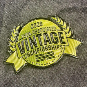 Vintage 2.25" x 3.5" Patch - Metallic Gold
